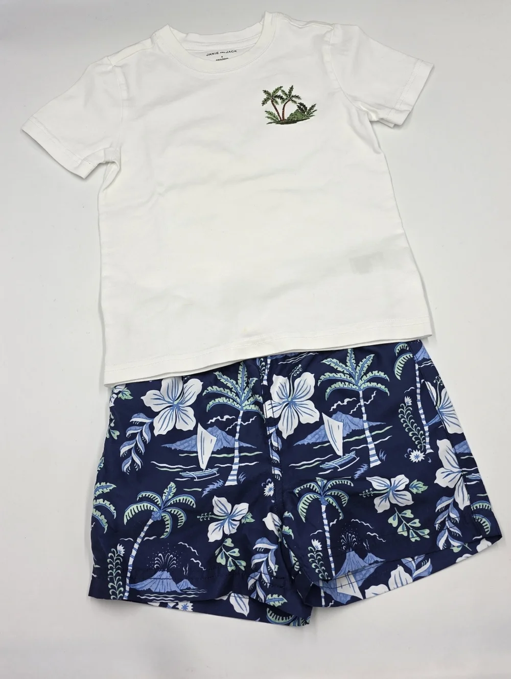Janie and Jack navy green